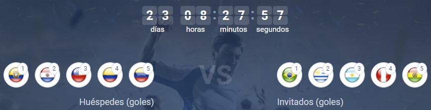 Calendario Copa del Mundo en 1xBet Chile