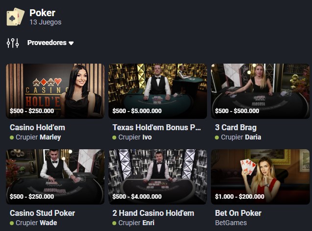 Póker Online en Betano Casino