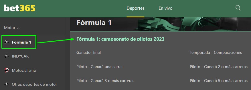 como hacer apuestas formula1 en Chile