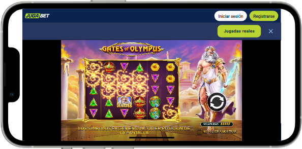 Gates of Olympus en JugaBet Casino móvil