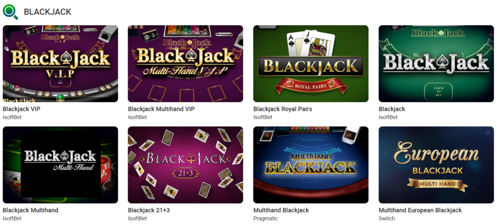 Blackjack en Brazino777 Casino