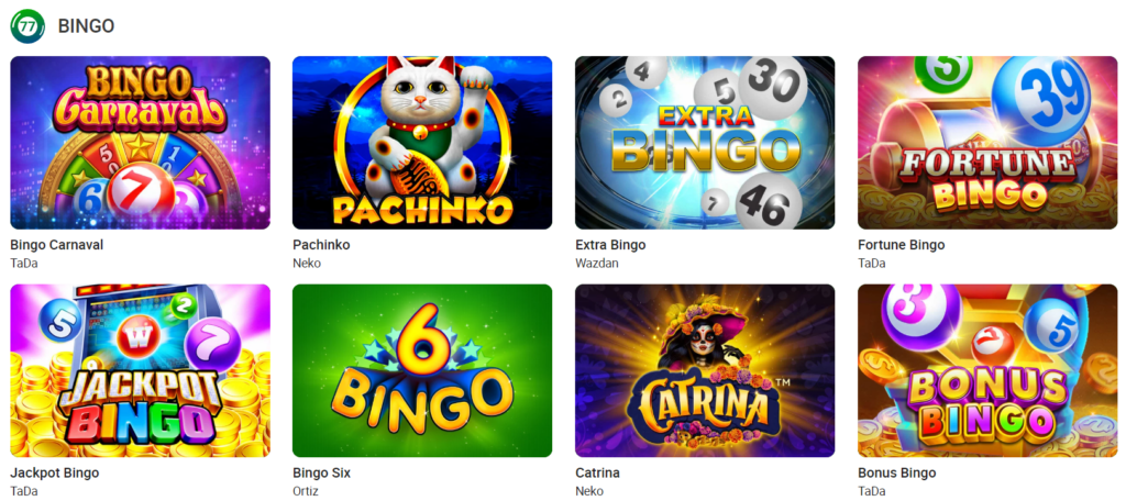 Bingo online en Brazino777 Casino