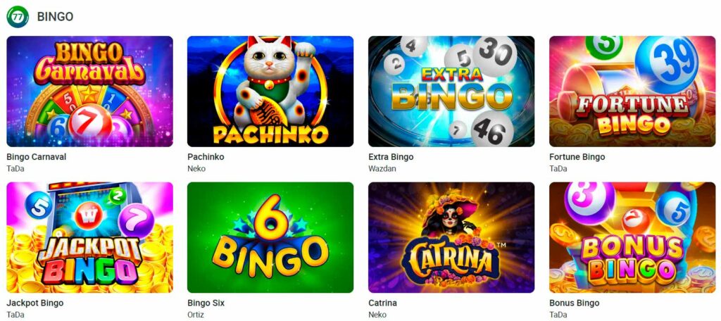 Bingo online en Brazino777 Casino