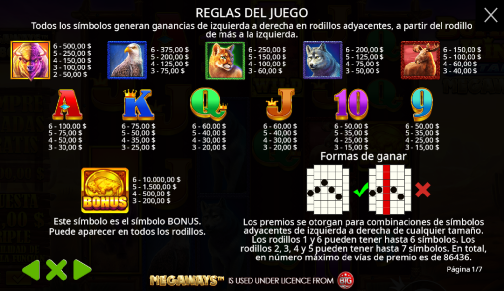 Cómo jugar Buffalo King Untamed Megaways