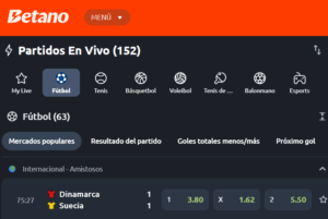 Apuestas en Betano