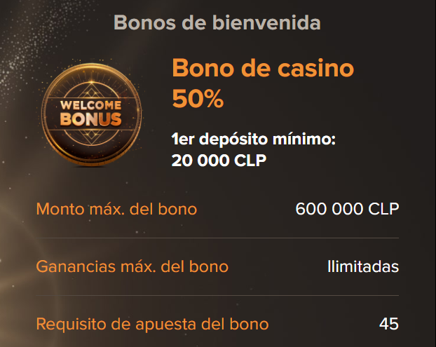 Bono de Bienvenida en Sol Casino