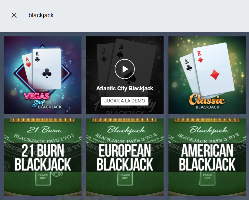 Blackjack en BetGlobal Casino Chile