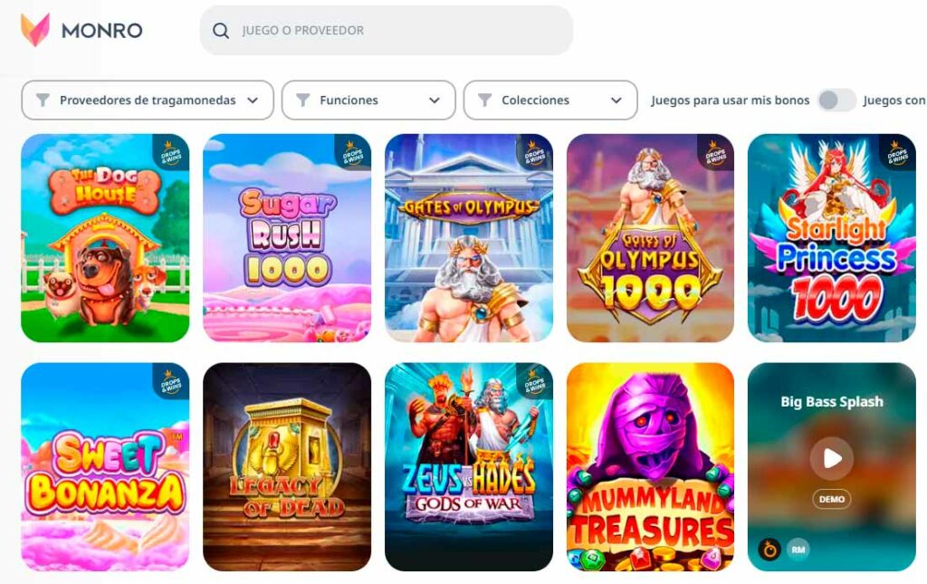 Monro Casino Tragamonedas