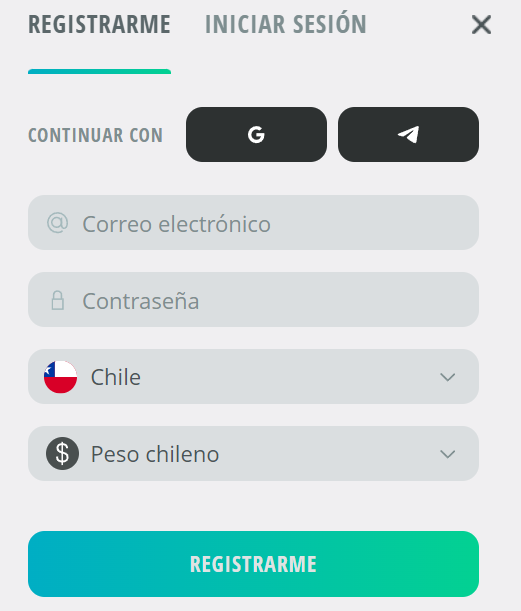 Registrarse en Drip Chile