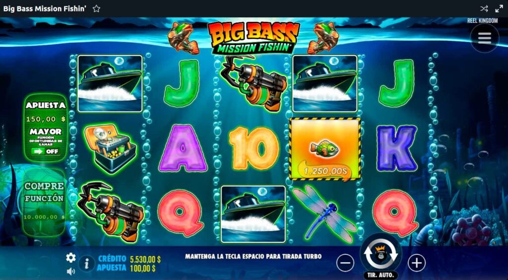 Big Bass Mission Fishin - Cómo jugar y funcionamiento