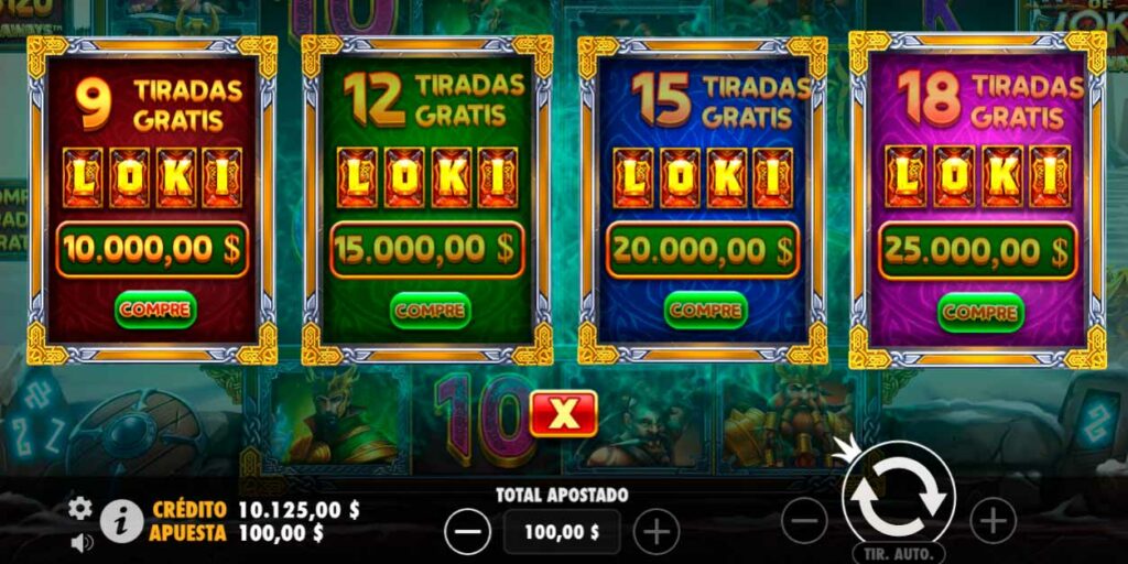 Revenge of loki Megaways - Tiradas Gratis