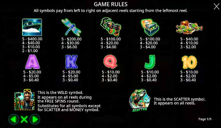 Reglas en Big Bass Mission Fishin