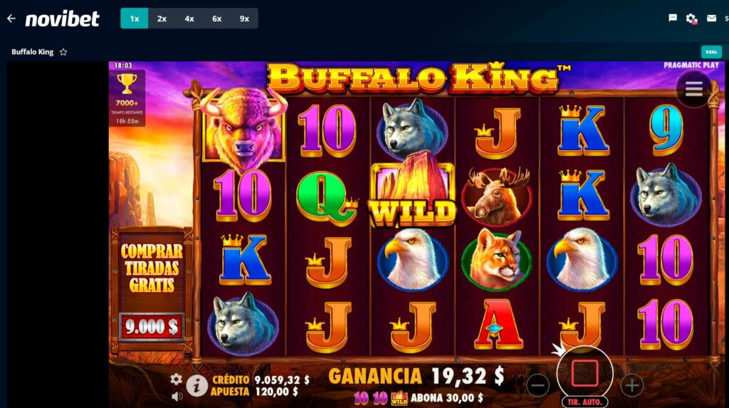 Cómo jugar Buffalo King por dinero real