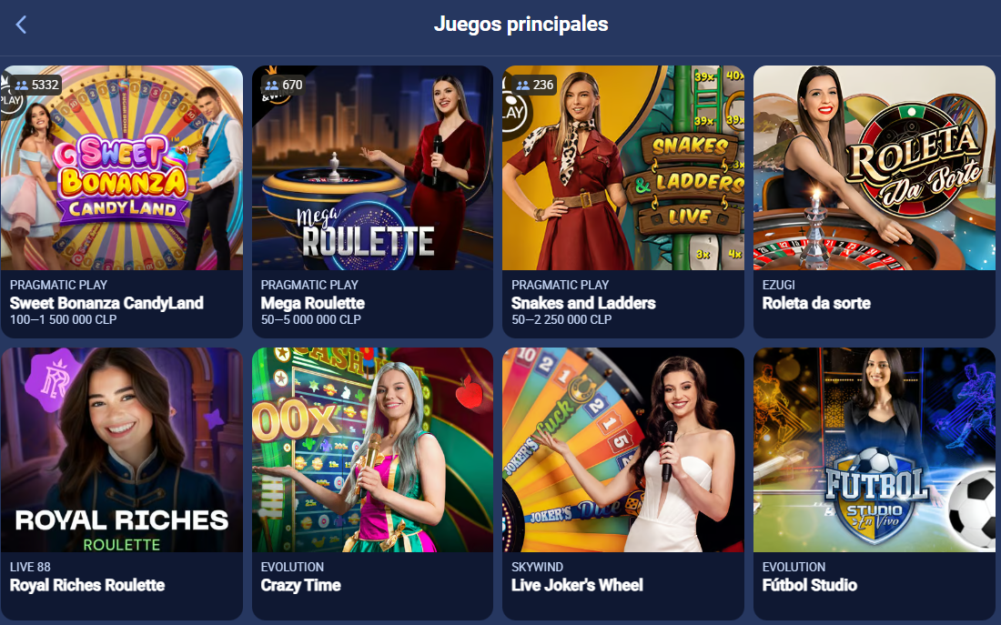 Casino en vivo en JugaBet