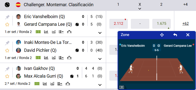 Streaming en SapphireBet Chile