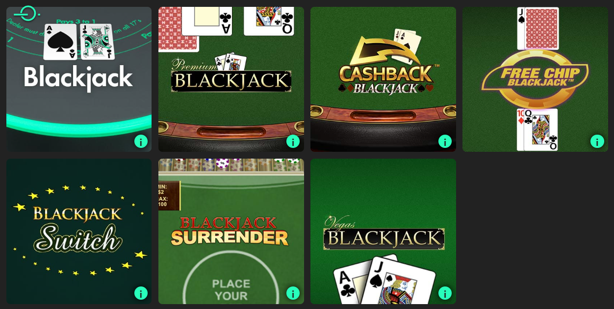 Blackjack en Bet365 Casino