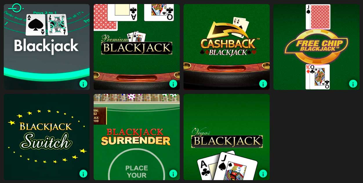 Blackjack en Bet365 Casino