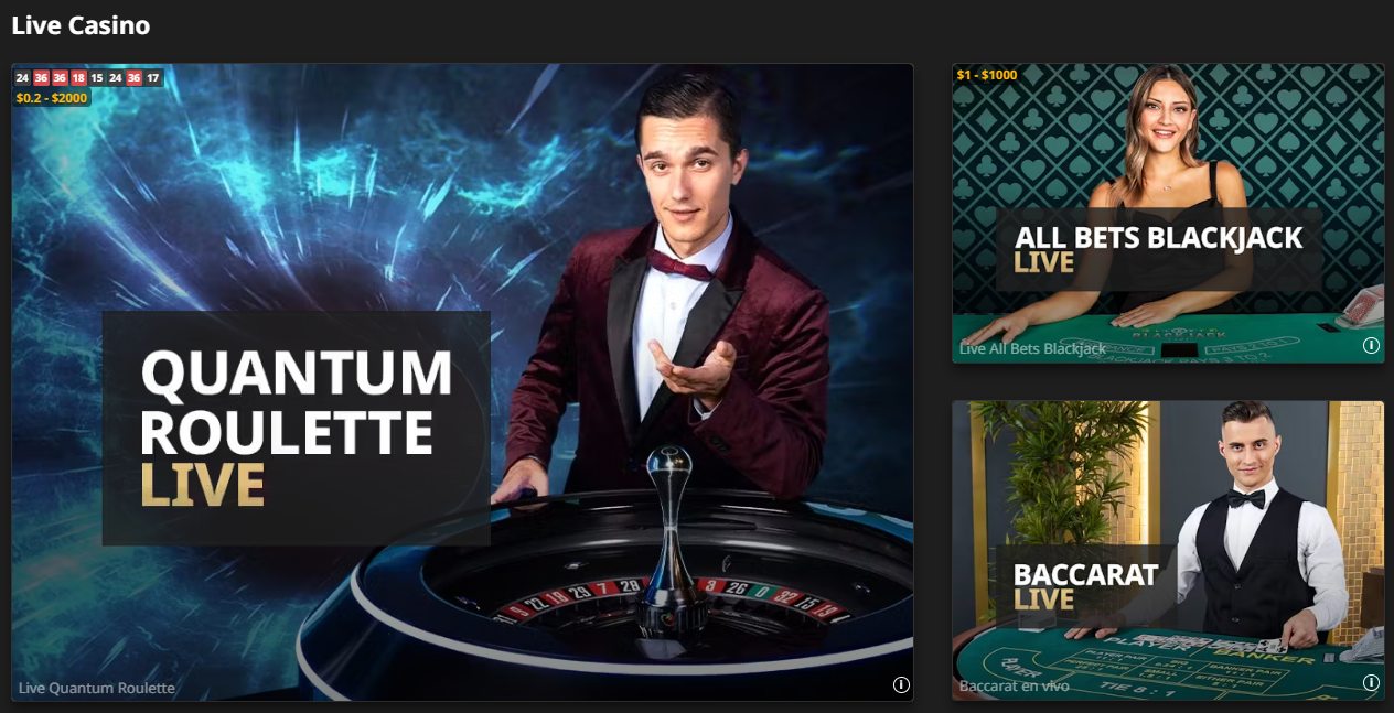 Betfair Casino en vivo