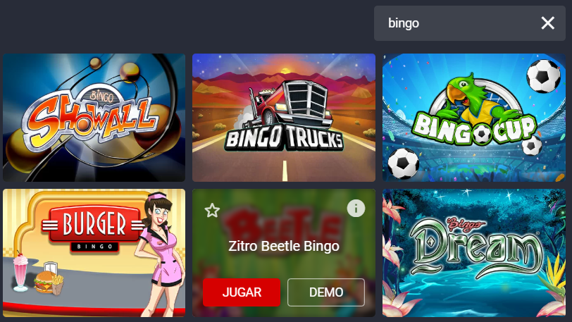 Bingo en BetSala Casino