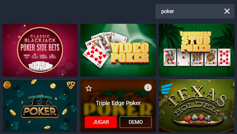 Poker en BetSala Casino