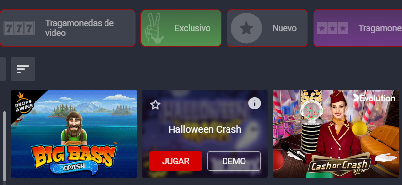 Juegos Crash en BetSala Casino