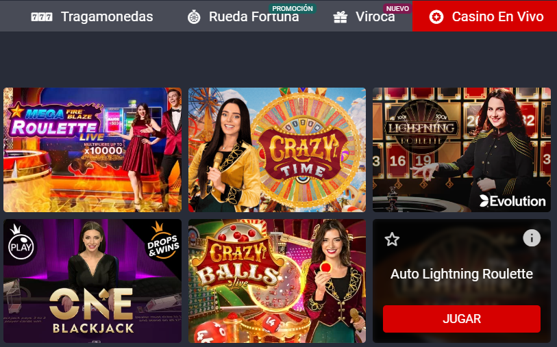 BetSala Casino en Vivo