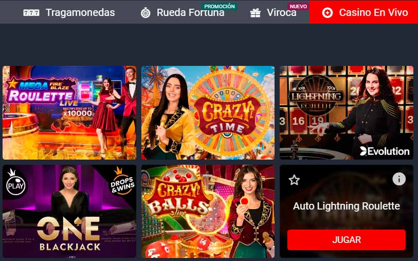 BetSala Casino en Vivo