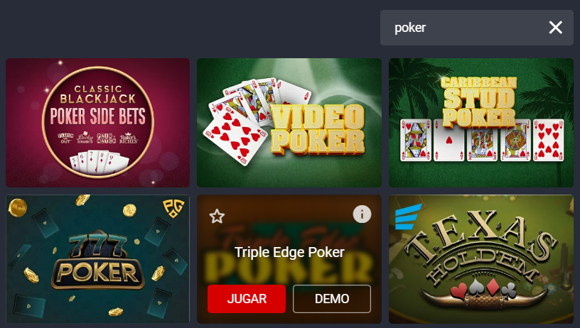 Poker en BetSala Casino