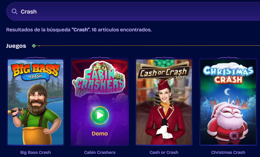 Juegos Crash en GeniePlay Casino