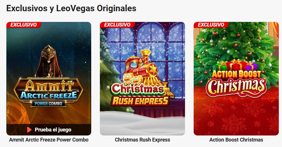 Juegos exclusivos en LeoVegas Casino