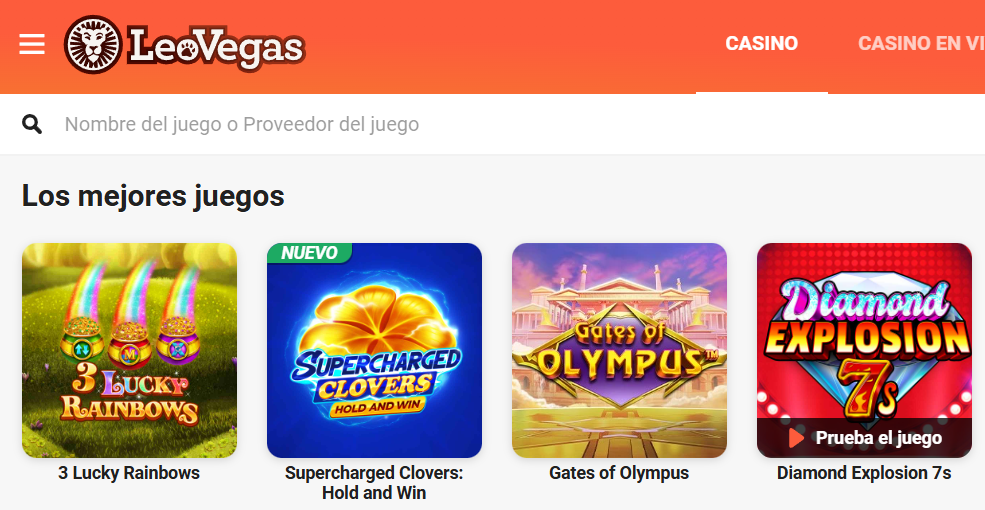 Mejores juegos en LeoVegas Casino