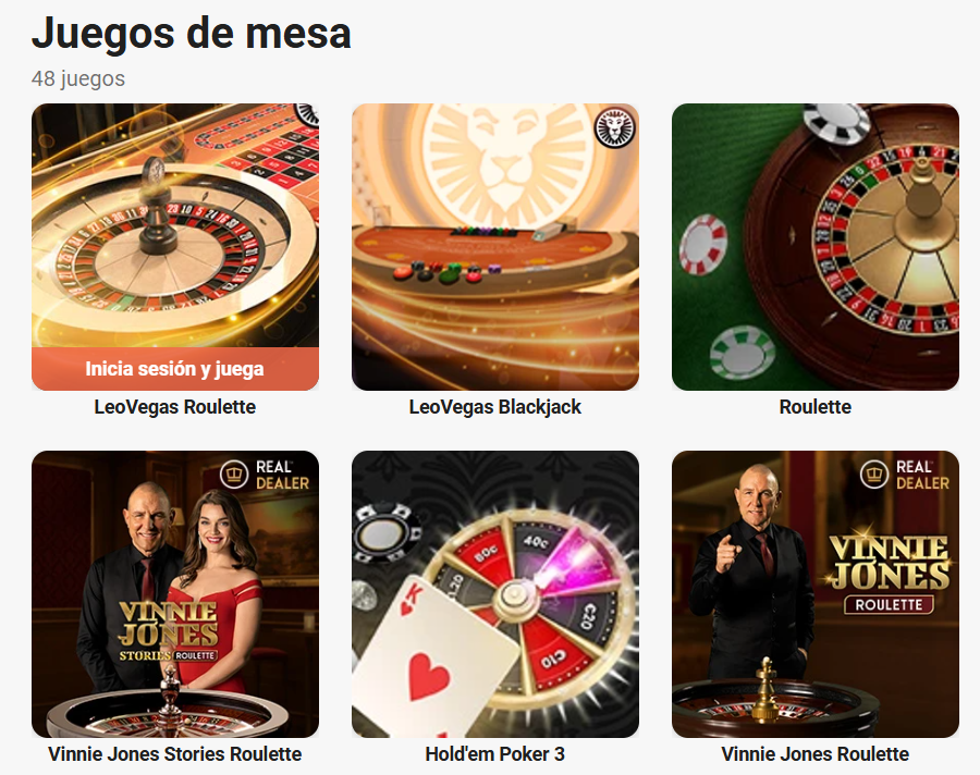 Ruleta en LeoVegas Casino