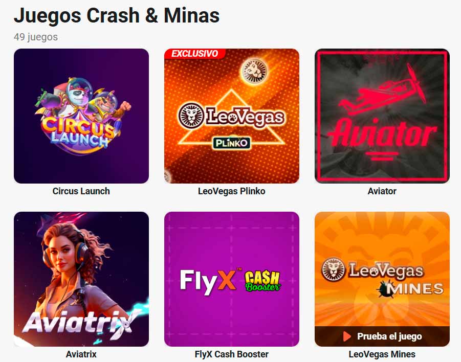 Crash Games en LeoVegas Casino