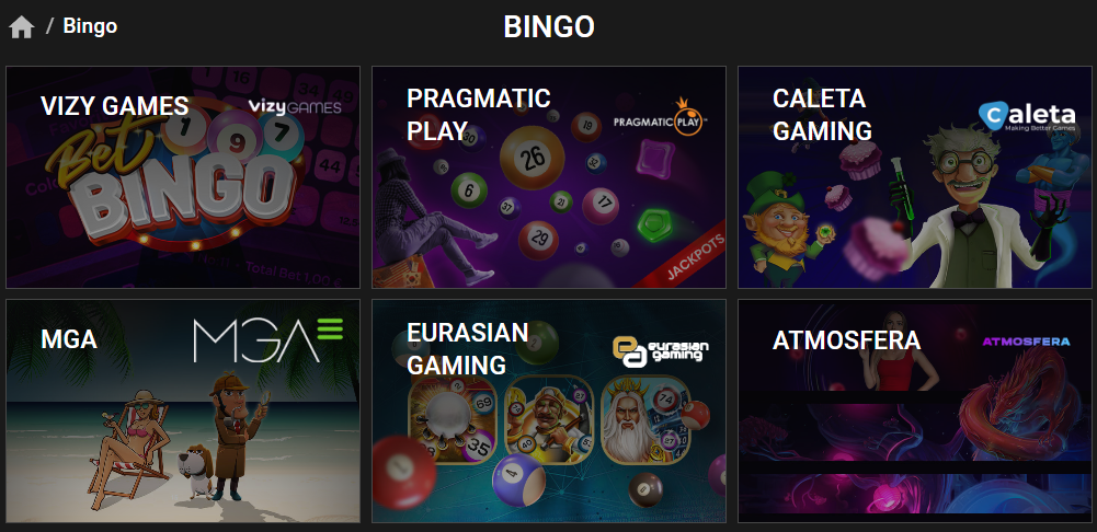 Categoría de Bingo en Melbet Casino