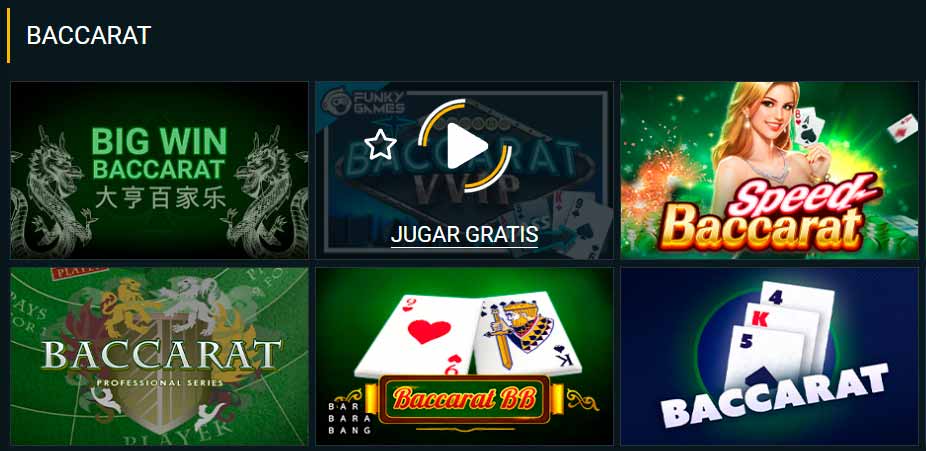 Baccarat en Melbet Casino