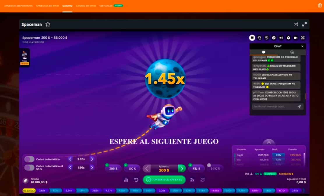 Jugar Spaceman en Betano