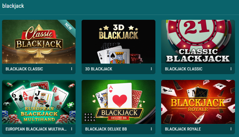 Blackjack en 22bet Casino