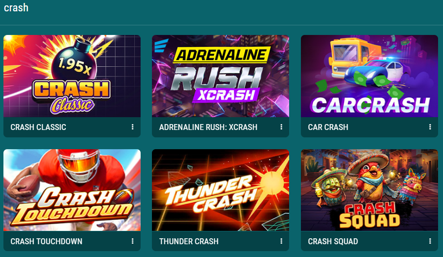 Juegos de crash en 22bet Casino