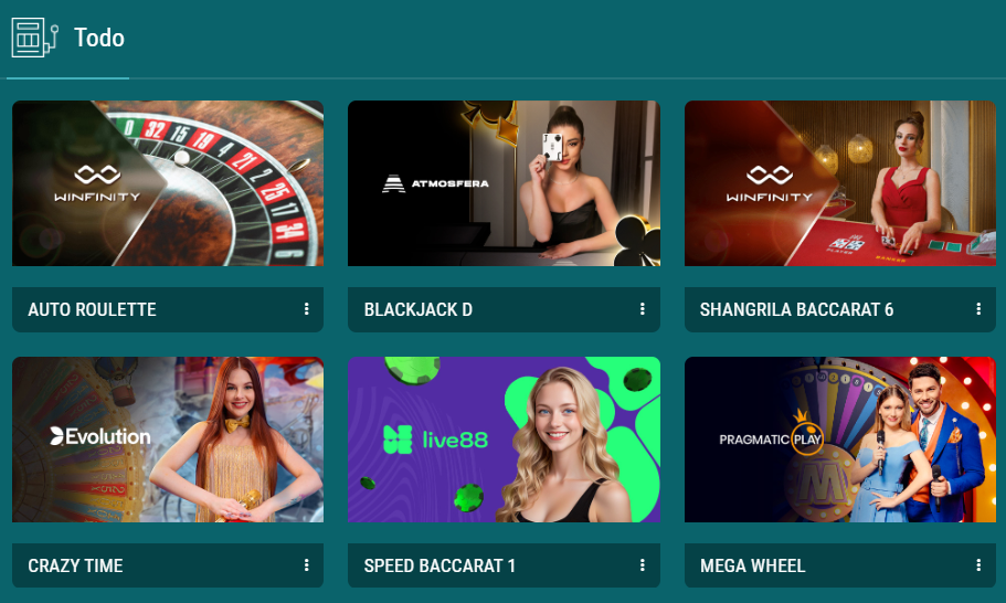 22bet Casino en vivo