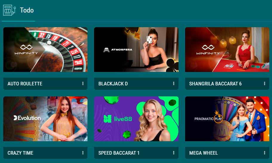 22bet Casino en vivo