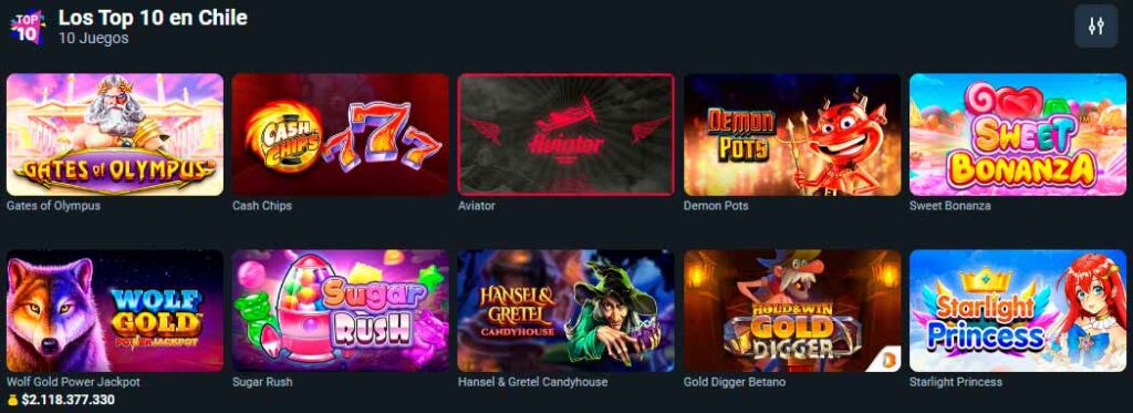 Los mejores juegos en Betano Casino Chile