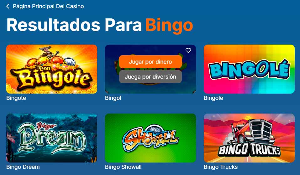 Bingo en Megawin Chile