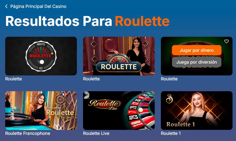 Ruleta online en Megawin Casino