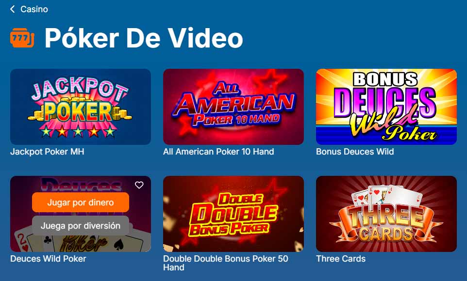 Juegos de Cartas en Megawin Casino