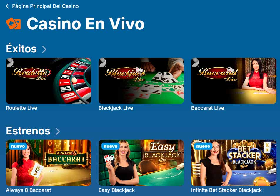 Casino en vivo en Megawin