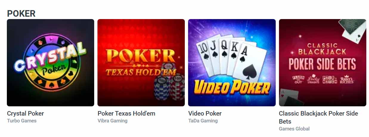 Juegos de cartas en TonyBet Casino
