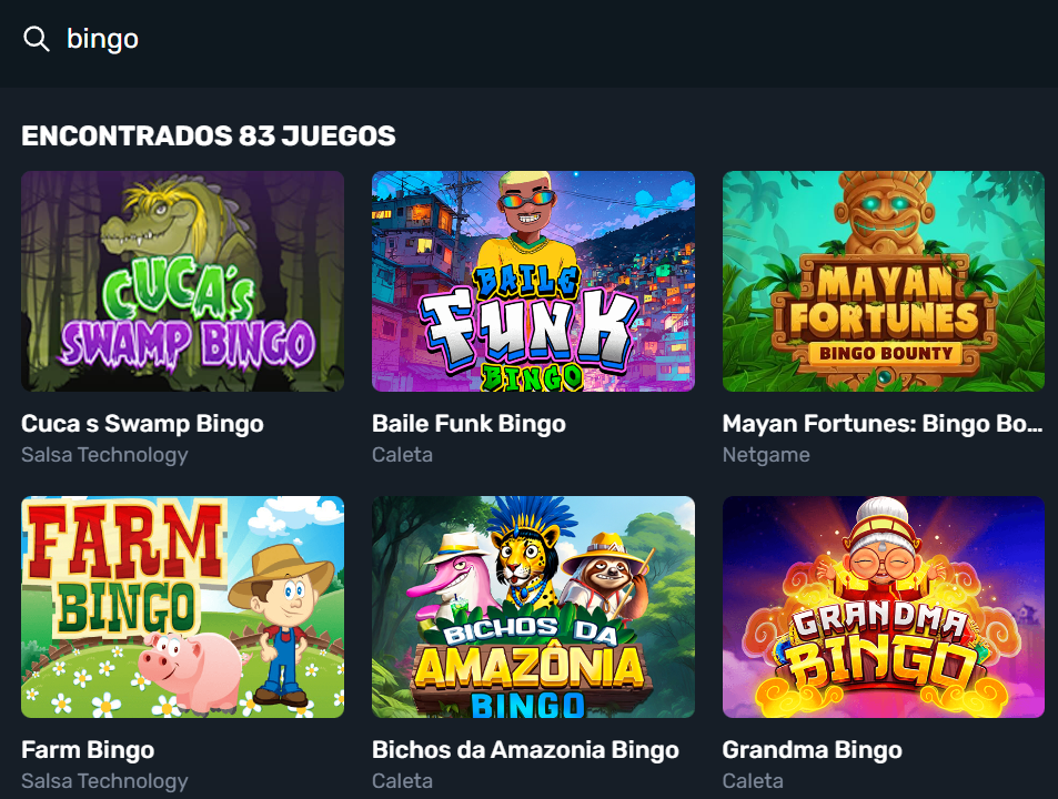 Como jugar bingo en CampeonBet Casino