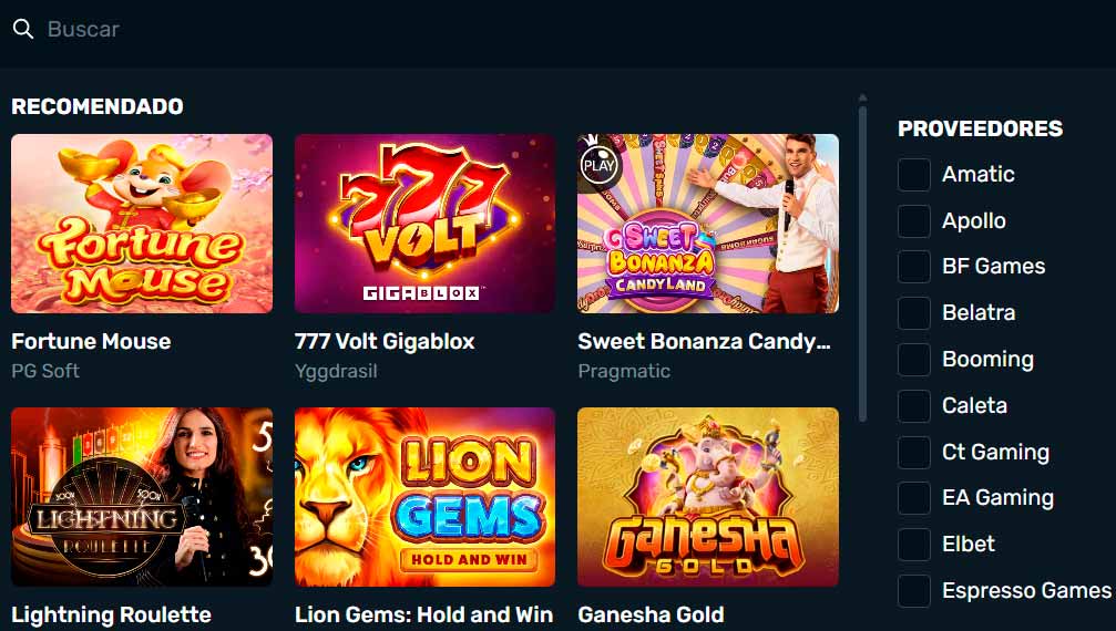 Como jugar casino en CampeonBet