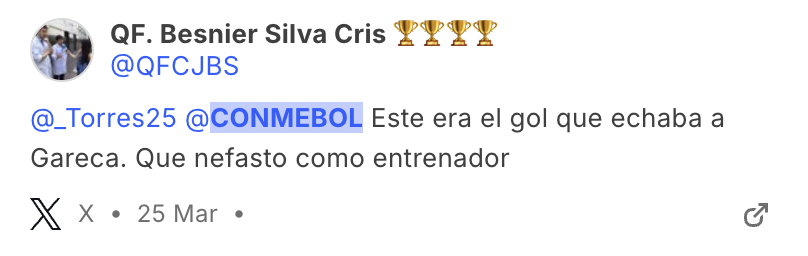 Críticas a la Conmebol 1