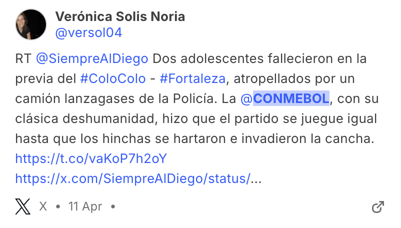 Críticas a la Conmebol 2